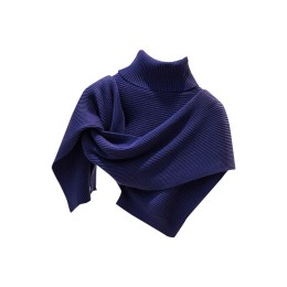 SKSL017 Online Order Net Color Knitted Cloak Scarf Fashion Design High Collar shawl Warm Irregular Scarf Cloak Scarf Supplier SKSL017 Online Order Net Color Knitted Cloak Scarf Fashion Design High Collar shawl Warm Irregular Scarf Cloak Scarf Supplier